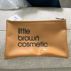 Brand New Bloomingdale’s little brown cosmetic bag